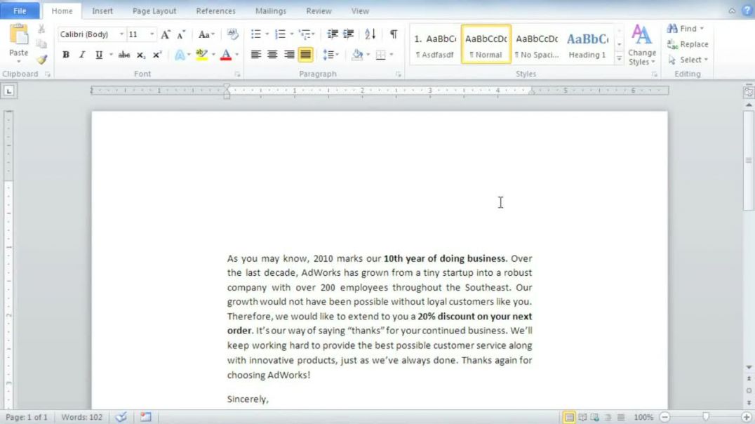 Word 2010_ Mail Merge