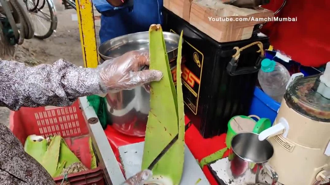 Live Aloe Vera Cutting and Juice Making _ Indian Street Food