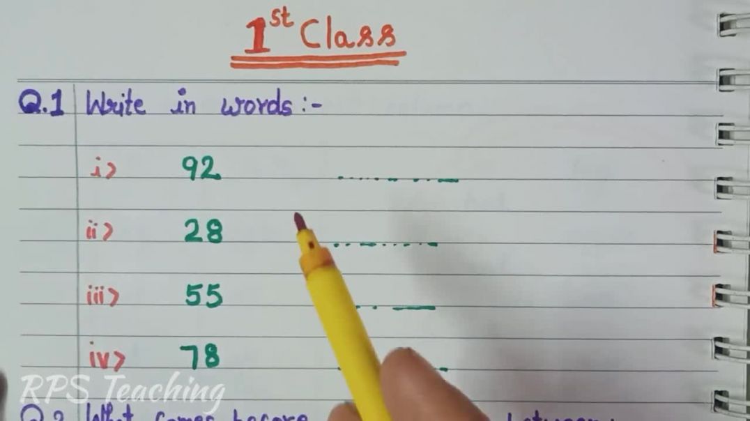 1st Class Math Worksheet Class 1 Math Worksheet Addition Subtraction Multiplication @RPS Teaching