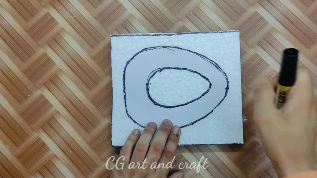 DIY- White Cement Flower Pot __ Paper Easy Cement Pottery Making (1)