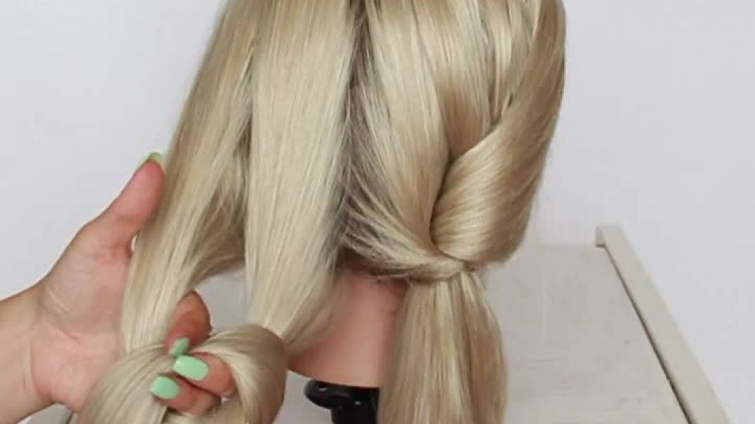 ⁣Suspension Knot Fishtail Braids  by Another Braid Hairstyle for wedding and party _ party hairstyle