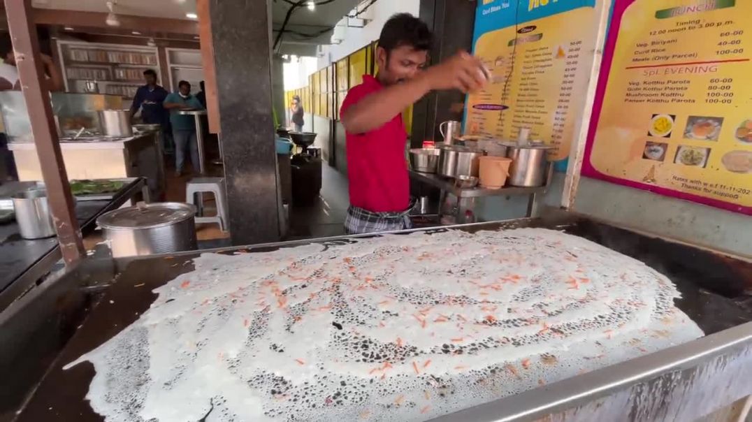 ⁣Super Crispy Rava Dosa of Hyderabad _ Indian Street Food
