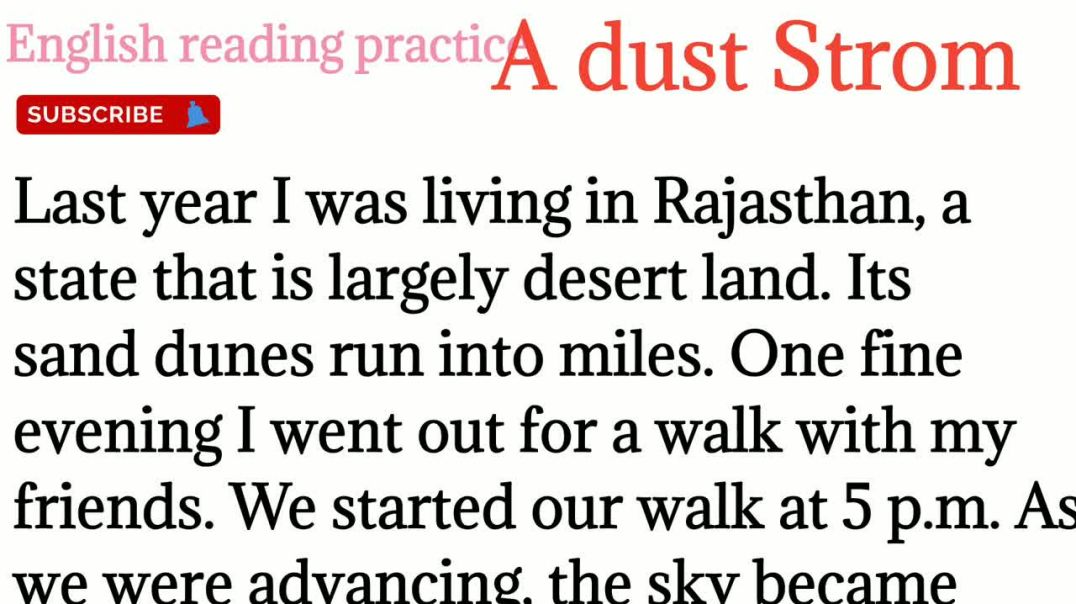 121,A dust Strom essay_ essay on A dust Strom_englishtohinditranslation @English reading practice