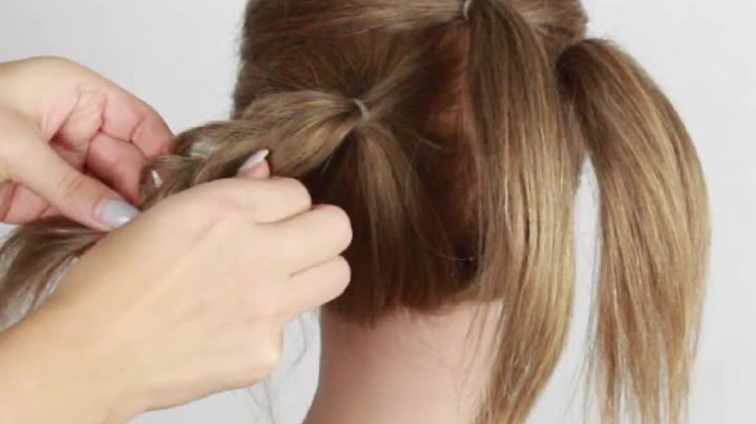 ⁣High Bun  Wedding Prom Updo Hair Tutorial perfect for the Holidays by Another Braid