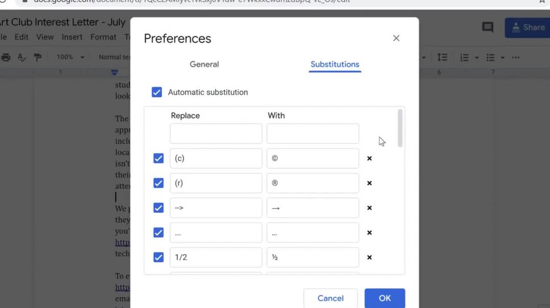 Google Docs_ Custom Substitutions