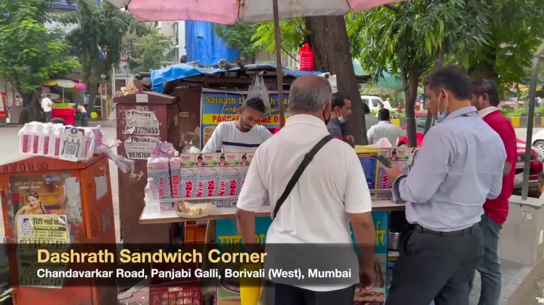 ⁣Mumbai Famous Kachumber salad Sandwich _ Indian Street Food