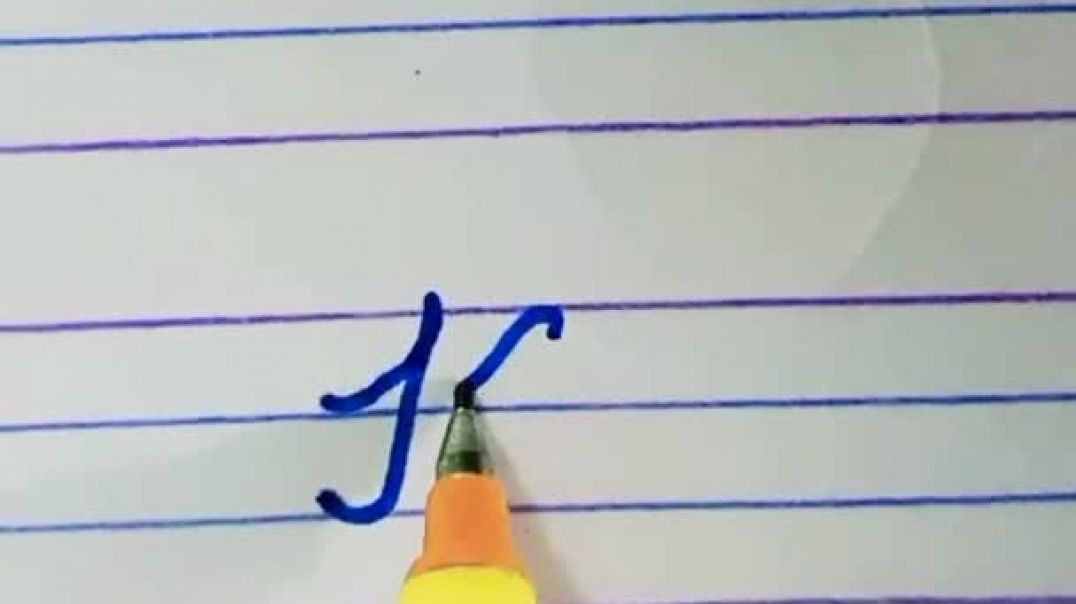 ⁣How to Write Cursiv#nursery #alphabet #k #shorts