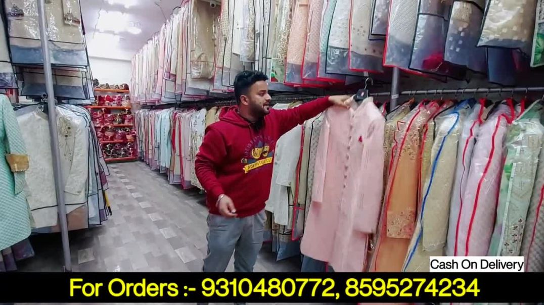 Wedding Sherwani,Cheapest sherwani market in Delhi ,wedding sherwani collection