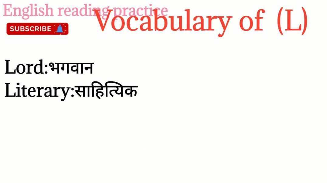 important words (L)_ improve your vocabulary_@english reading practice