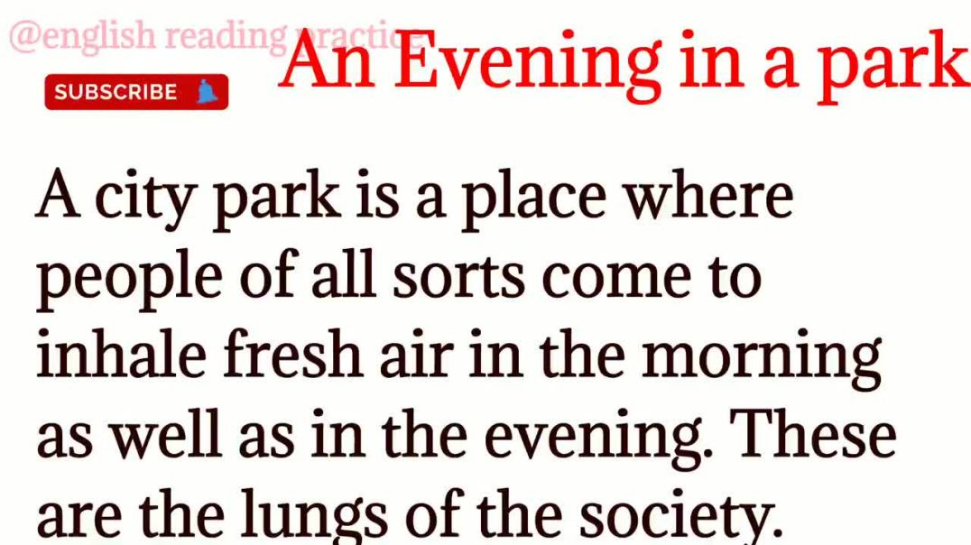 ⁣49,An evening in a park_ how to learn english_ english सीखे aasani se_ improve your grammar
