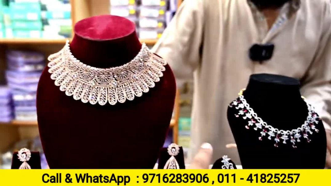 American diamond jewellery, Artificial jewellery wholesale market in Delhi, Jewellery Manufacturer