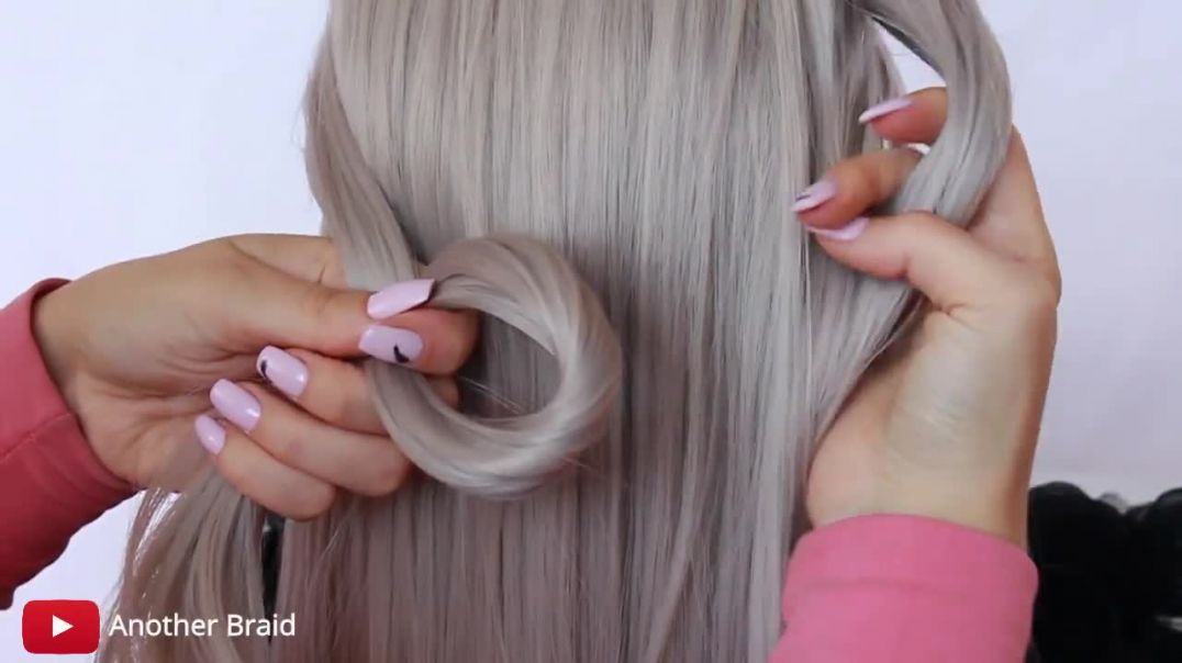 How To_ Easy Knotted Ponytail _ Braids Hairstyles by Another Braid