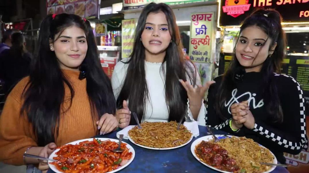 Spicy Chow Mein, Fried Rice, Manchurian and Chilli Potato Eating Challenge Food Challenge