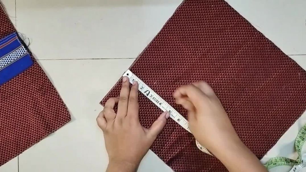 Pillow Cover_ Simple pillow cover cutting &amp;amp; stitching from khan fabric