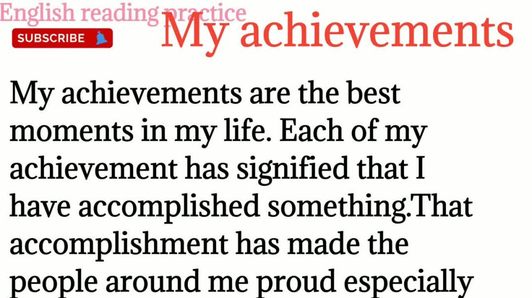 162, My achievements_english reading_english padhana kaise sikheGrammar @English reading practice