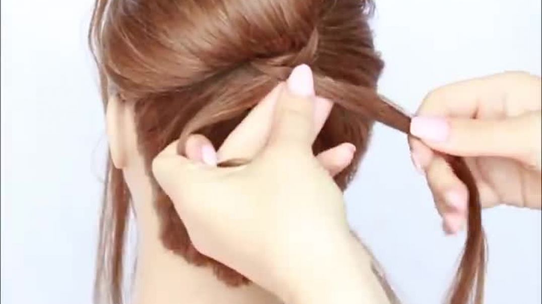 ⁣Asian Knot Braided PONYTAIL by Another Braid _ New hairstyle for wedding and party __ trending