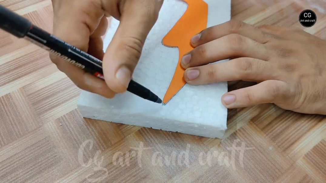 ⁣POP craft • White Cement craft ideas • Animal craft • CG art and craft __ DIY showpiece