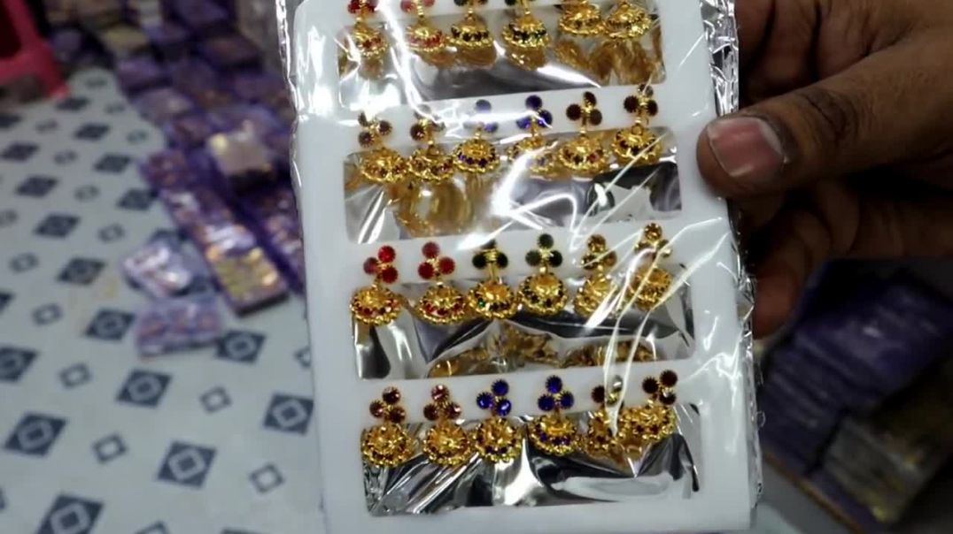 Earrings wholesale Shop in Delhi _ sadar Bazar jewellery wholesale market_Earrings sadar market