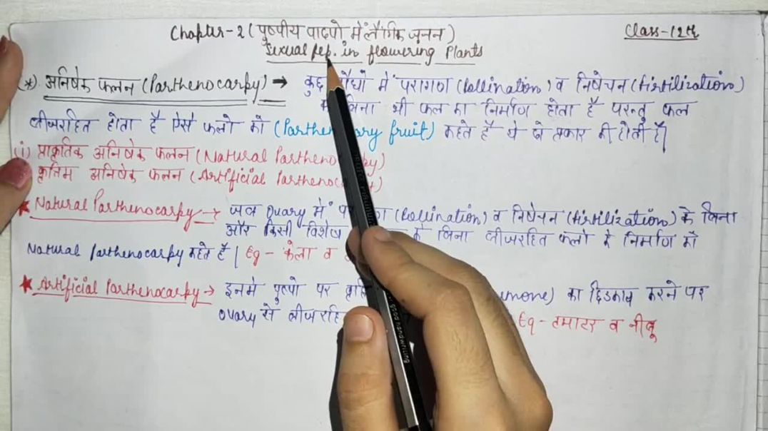 ⁣अनिषेक फलन क्या होता है (कृत्रिम अनिषेक फलन - प्राकृतिक अनिषेक फलन)_  What is Parthenocarpy