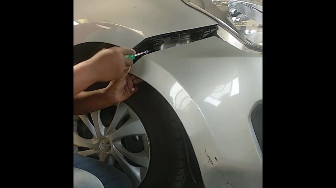 How to fix bumper gap at home #automobileservice