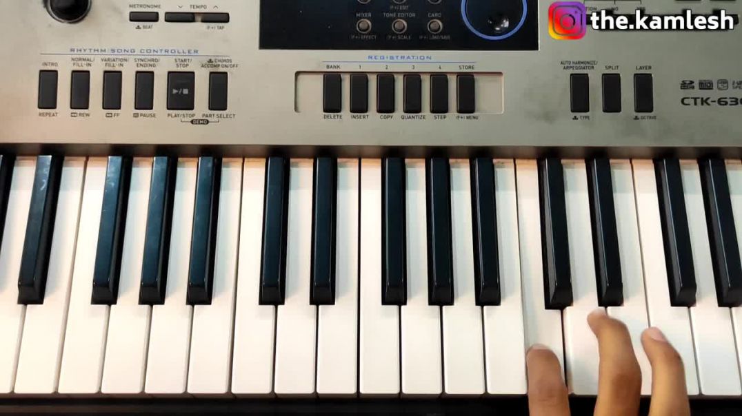 Aye Meri Mohabbat Sun - पियानो पर बजाना सीखें Mohammad Aziz Superhit Love Song Piano Tutorial