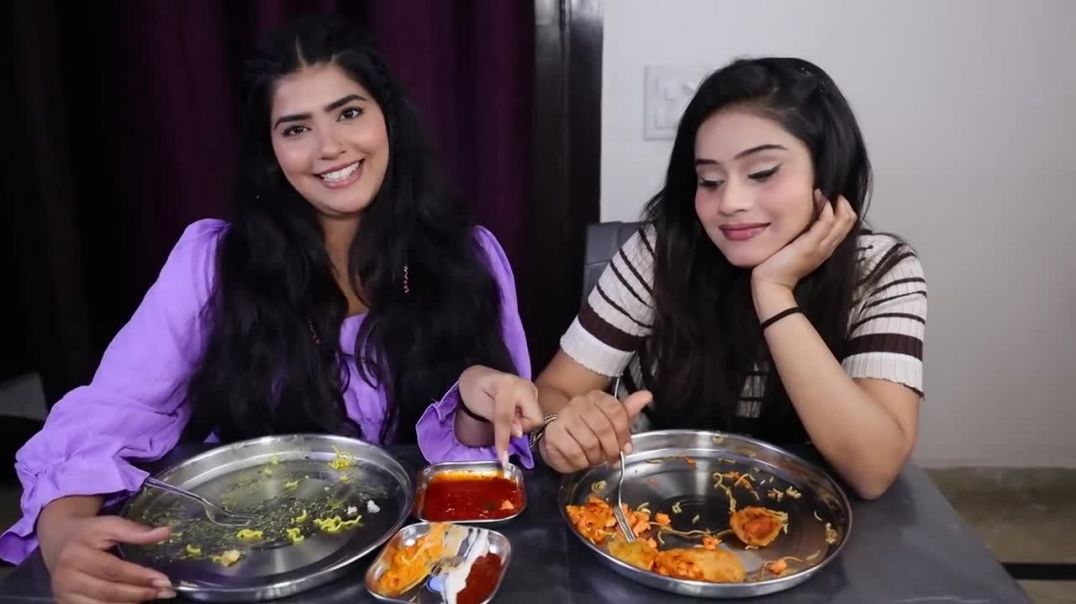 Maggi, Momos, Chow Mein and Spring Rolls Eating Challenge Food Challenge