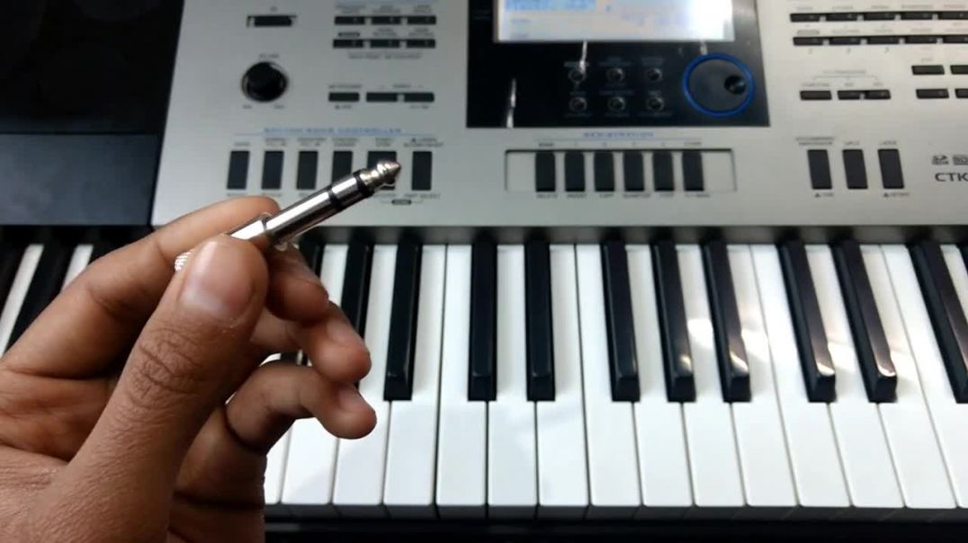 How To Connect Earphone _ Headphones With Piano Connect Headphones To Keyboard Casio CTK 6300in