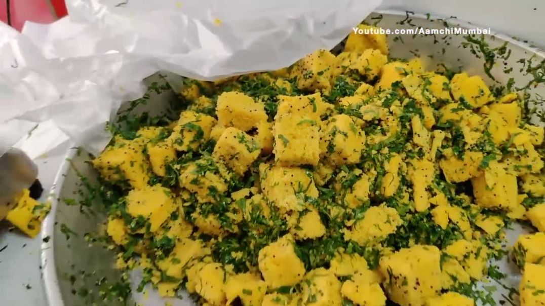 India"s Biggest Khaman Dhokla Factory _ Mega Kitchen of Surat _ Indian Street Food