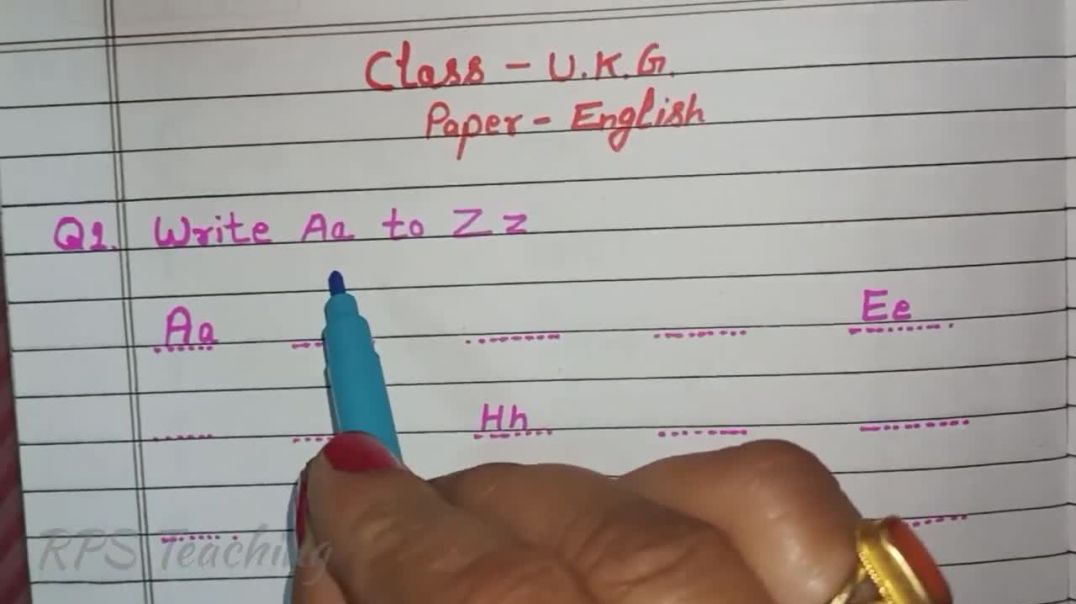 #UKG CLASS के बच्चों को #English के पेपर की तैयारी कैसे कराएं UKG Best English Worksheet for Kids