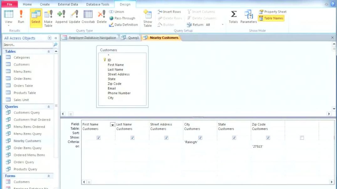 ⁣Access 2010_ Multi-Table Queries, Part 1