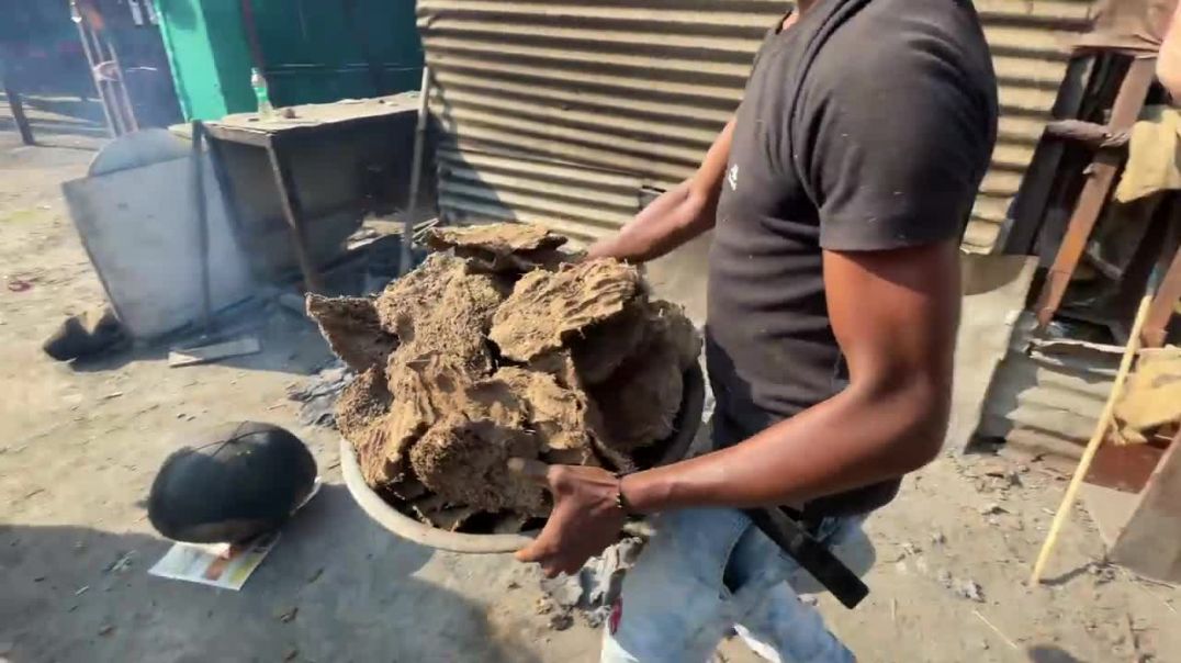 Traditional Gujarati Dish Ubadiyu Cooked Over Cow Dung Cakes _ Indian Street Food