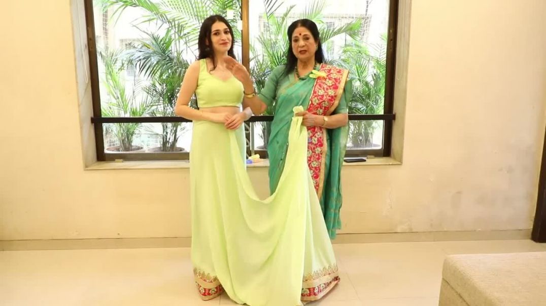 Style no 92 _ Kalpana Shah Saree Drapes _ Wedding _ Saree Drapes_ Stylish_ Long Pallu_