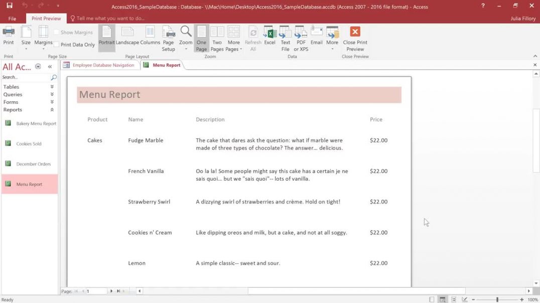 ⁣Access_ Formatting Reports