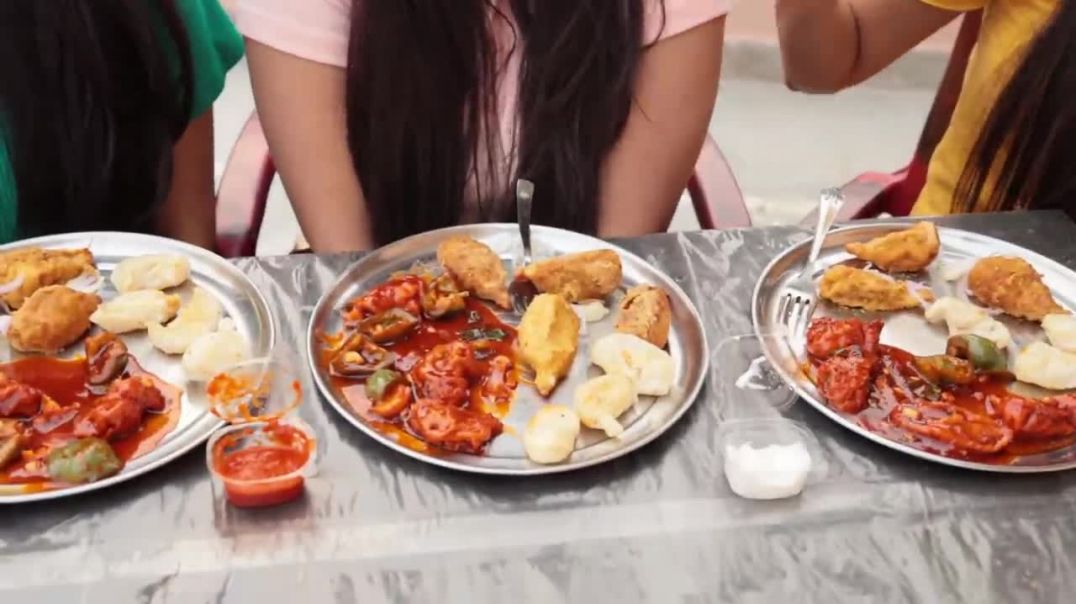 Paneer Momos, Achari Momos and Paneer Gravy Momos Eating Challenge Momos Challenge Food Challenge