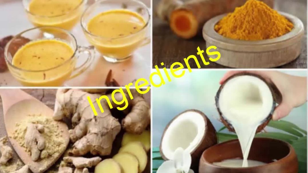 ⁣Mix Ginger, Turmeric And Coconut Milk And Drink 1 Hour Before Going To Bed, You Will Be Surprised