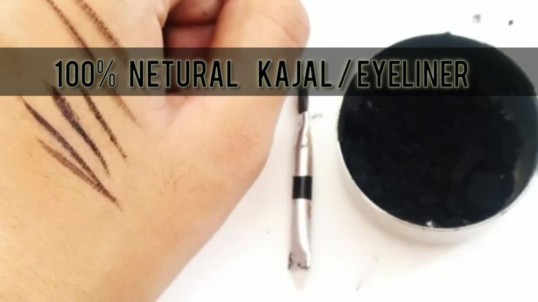 ⁣How to Make Kajal_Eyeliner at home _DIY Netural Homemade Kajal_Eyeliner_