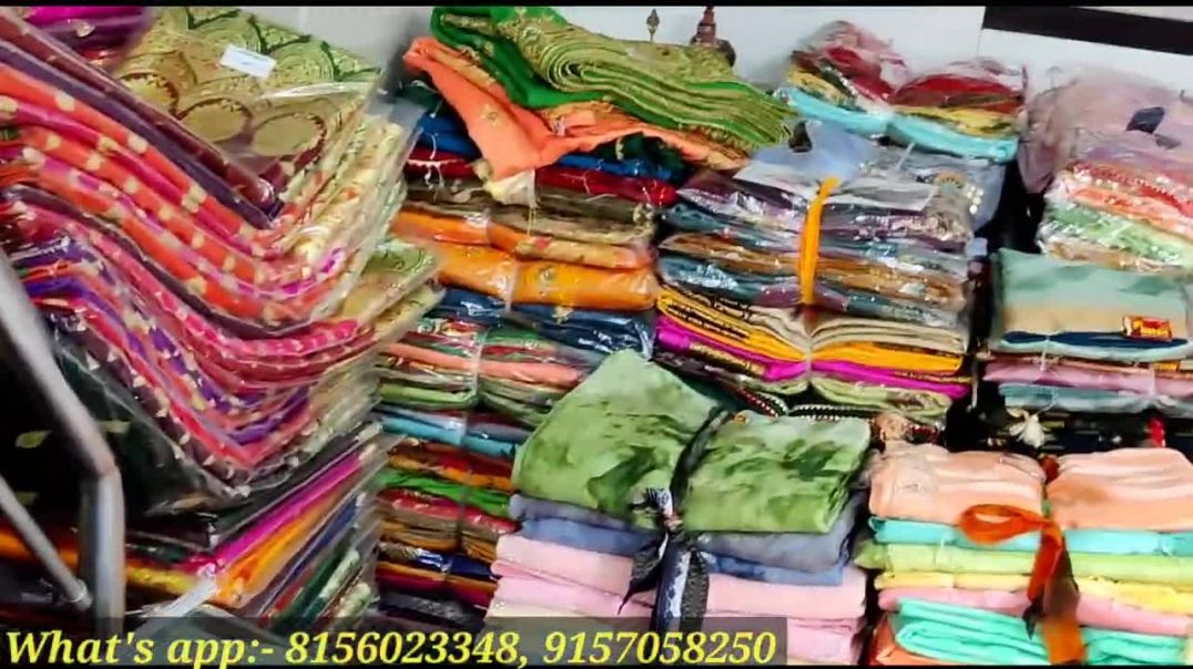⁣त्यौहार special collection __ करवा चौथ स्पेशल रेड साड़ी ladies wholesale business Guru