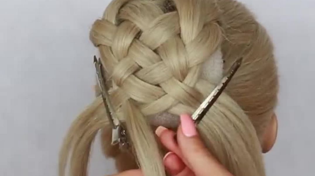 ⁣😱 New HIGH BUN hairstyle for wedding and party __ graduation hairstyle __ party hairstyle __ UPDO