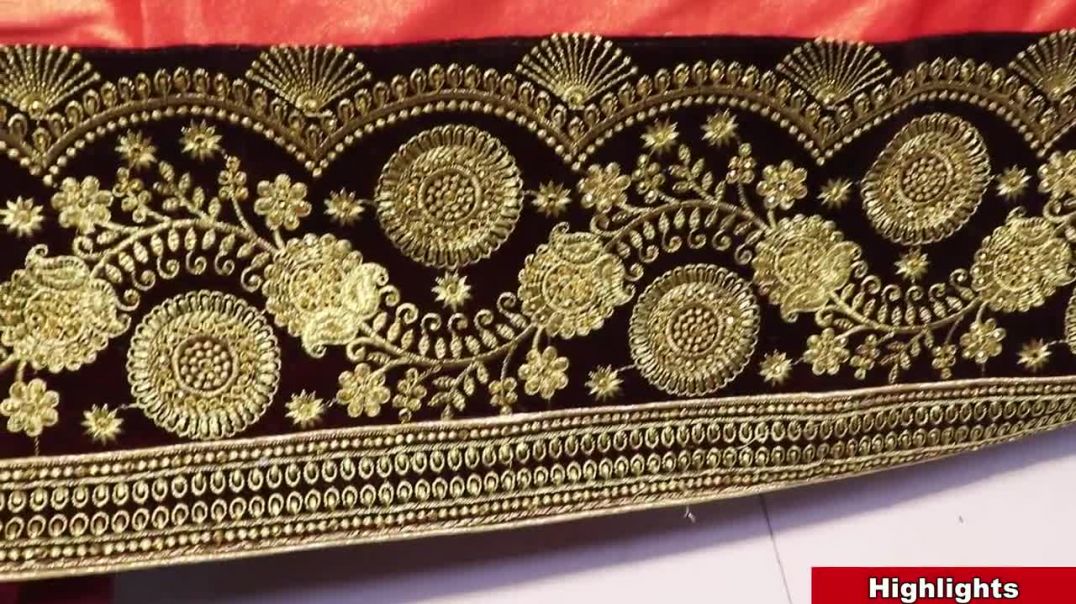 ⁣Cotton Silk Designer Work Saree Surat _ Surat Textile Market