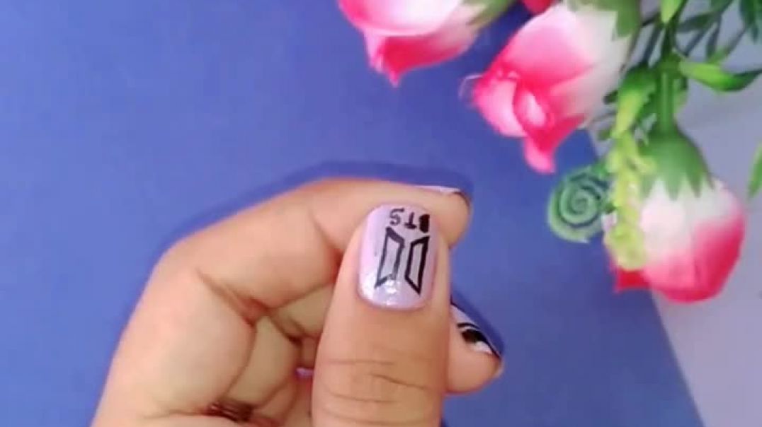 BTS nail art 💜💜