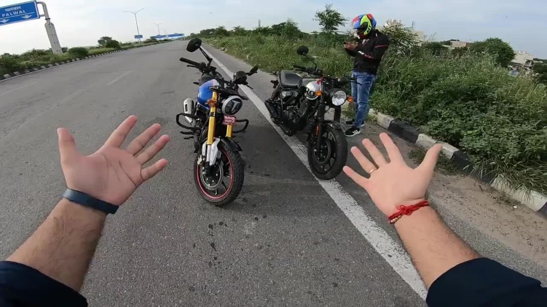 RE Hunter 350 Vs TVS Ronin 225 Drag Race🏁 Top Speed💥Top End Race🔥
