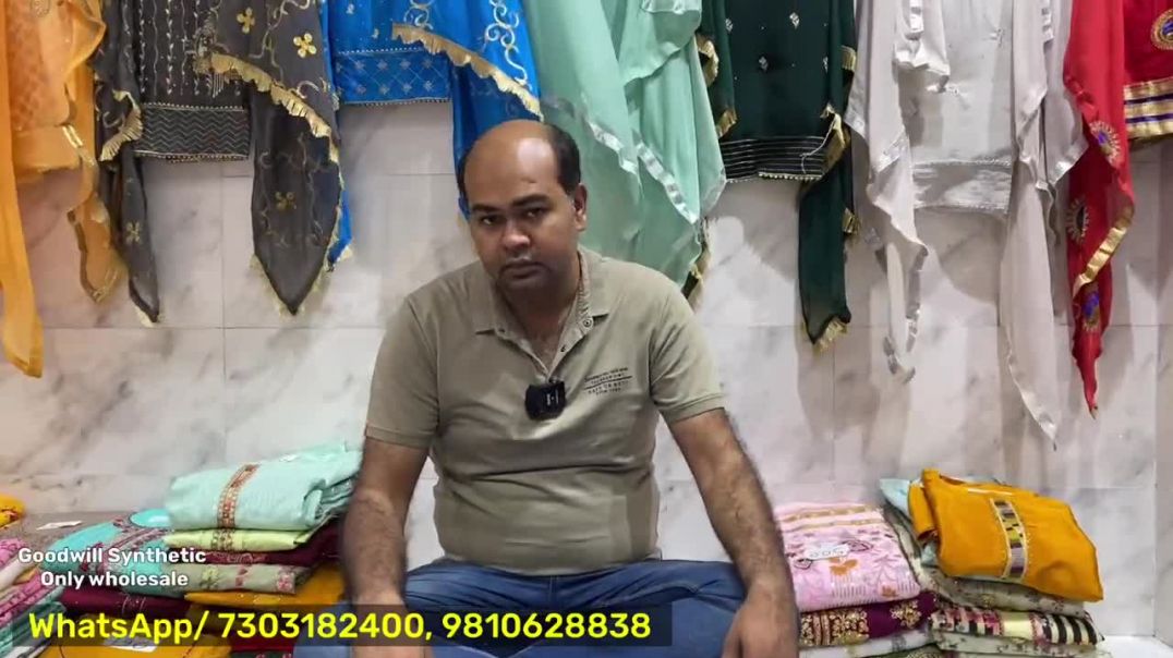 ⁣Video में मज़ा ना आए तो कहना _ Ladies suits wholesale market Chandni Chowk Delhi Hand work collectio