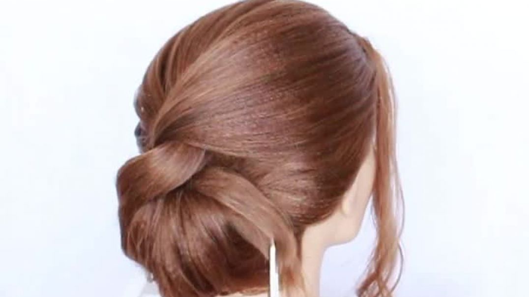 ⁣😱 New hair trick hairstyle for wedding and party __ graduation hairstyle __ party hairstyle __ UPDO
