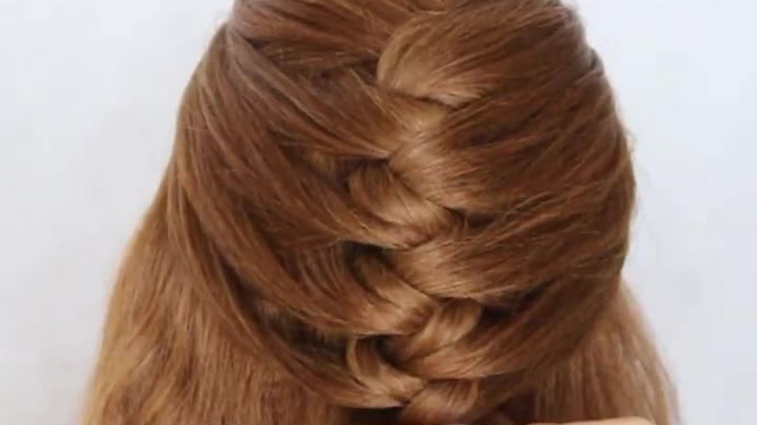 ⁣😱 New EASY hairstyle for wedding and party __ trending hairstyle __ party hairstyle __ Half Up
