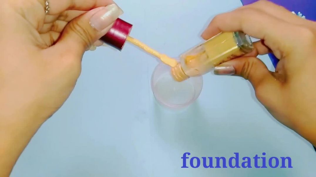 ⁣DIY Nude Liquid Makeup __ DIY Nude Blush _ contour _ eyeshadow _ lipstick __  [ 4 in 1 ]