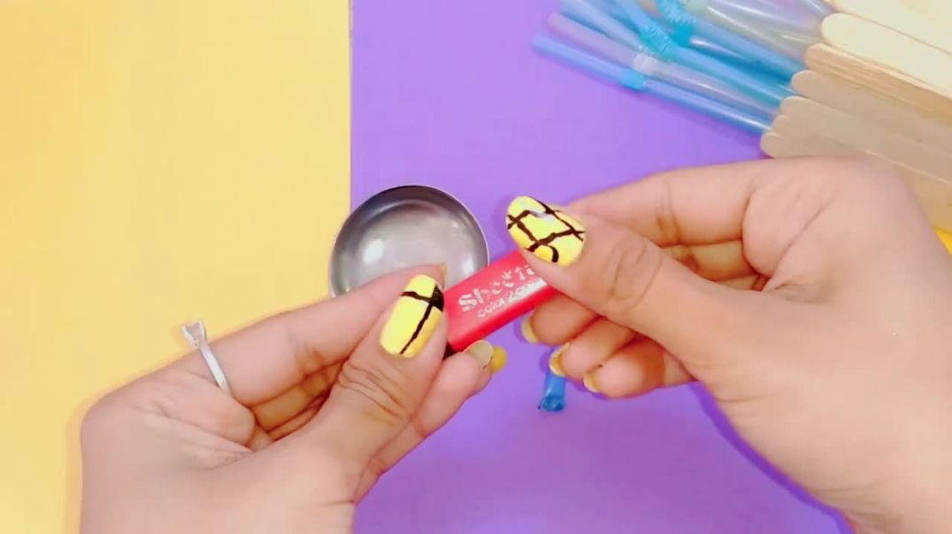 ⁣DIY stick Gloss __ How to Make Stick Gloss __ DIY Lipstick Gloss __