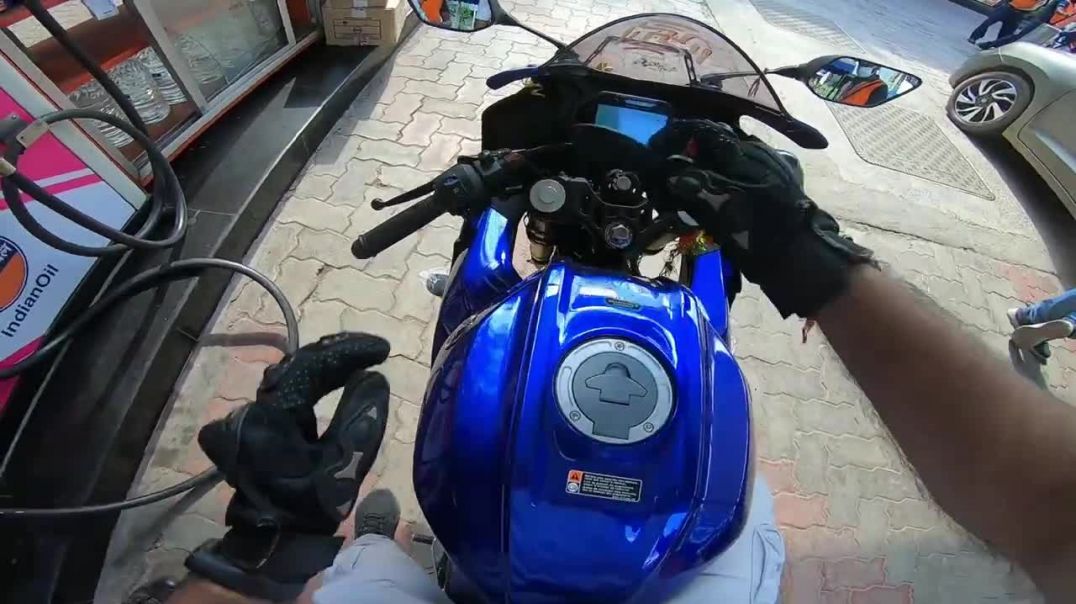 ⁣They Love My New Yamaha R15V4 - Public Reaction At Patrol Pump 🤩(1)