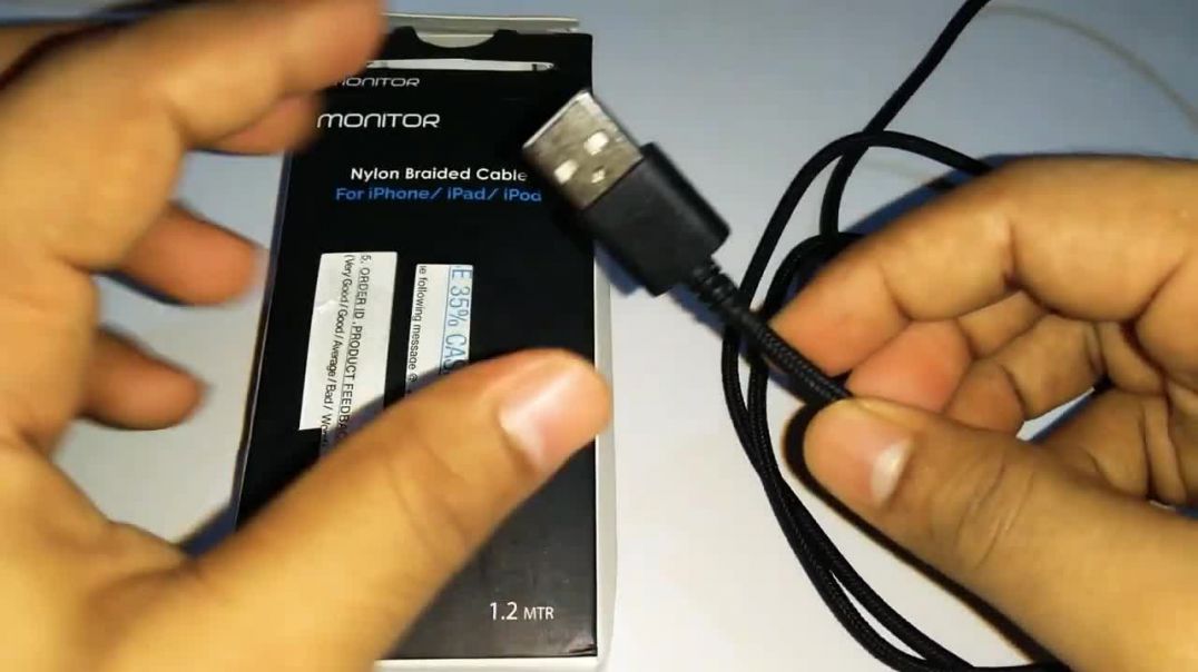 ⁣Iphone Charging _ Lightning Cable _ _ Nylon Braided Lightning Cable Best Under 450rs