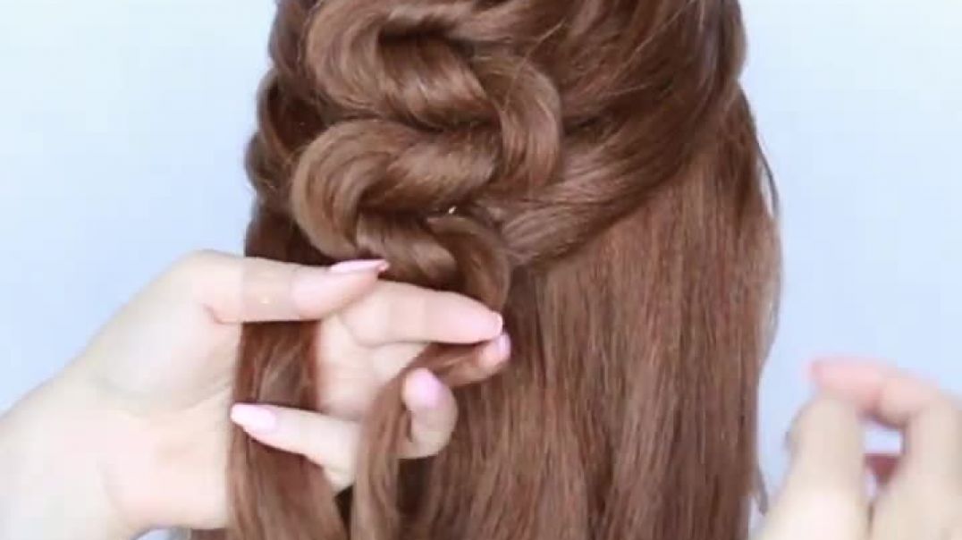 😱 New hairstyle for wedding and party __ trending hairstyle __ party hairstyle __ UPDO hairstyle (5)