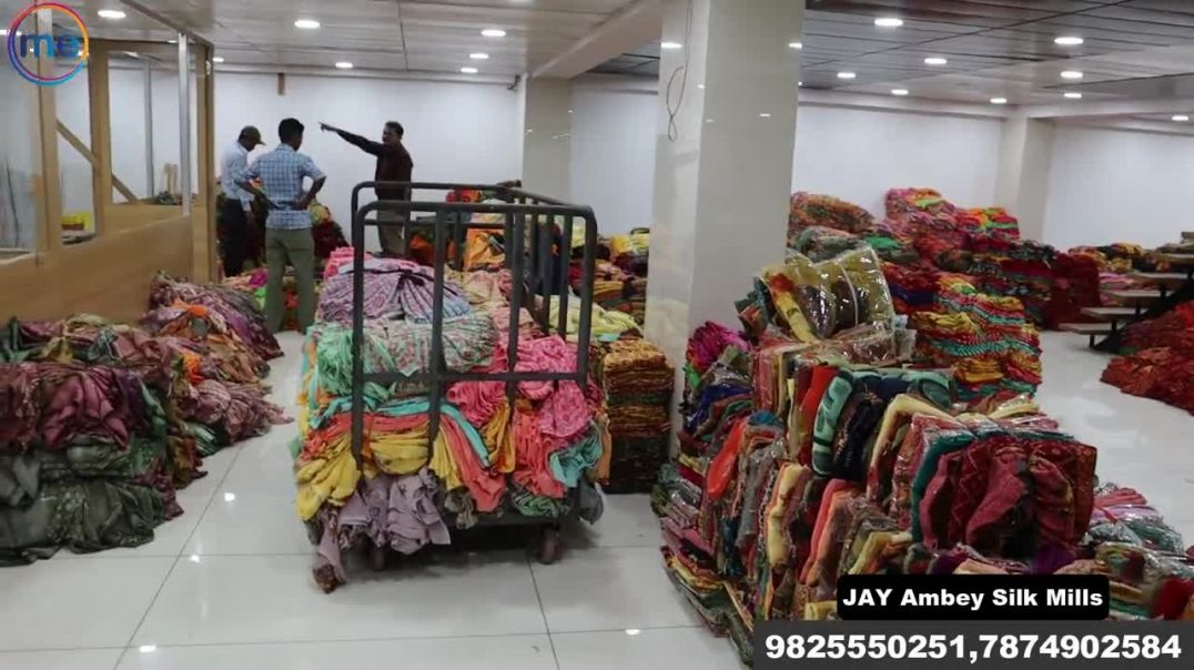 बॉक्स पैकिंग की साड़ियां प्रिंट साड़ियां Cheapest Saree Surat Market